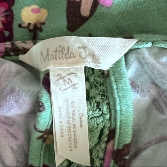 Matilda Jane Weekend Getaway Tank Top Green + Floral SZ M - Picture 6 of 6
